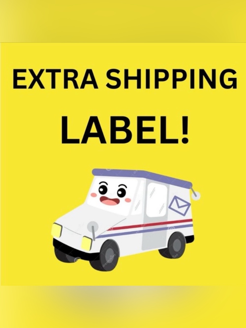 Extra Shipping Label For Bundles and Items Weighing More Than 5 Pounds